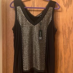 Cable & Gauge Black and Gold Top